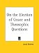 Book On the Election of Grace and Theosophic Questions