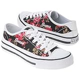 GUESS? FOOTWEAR Women's Daya (Black Floral 7.0 M)