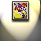 Completely Handpainted American Football Sport Painting, Custom Order FL8219, Oil on Canvas, with Option to Paint Jerry, Brett & Co. from Any Other Favorite Photograph or Picture, Unframed, Size 26'' x 31" inches