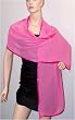 Chiffon with satin border wrap