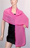 Chiffon with satin border wrap