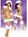 Gold Sexy Santas Girl Costume Hat - ONE SIZE