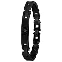 Invicta Men's Elements Collection Black Ion Plated Stainless Steel ID Bracelet #6041