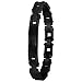 Invicta Men's Elements Collection Black Ion Plated Stainless Steel ID Bracelet #6041
