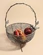 Verdi Green Indoor/Outdoor Metal and Wire Basket Carrier