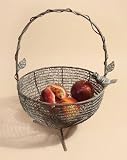 Verdi Green Indoor/Outdoor Metal and Wire Basket Carrier