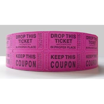 Set A Shopping Price Drop Alert For Double Hot Pink Raffle Ticket Roll - 2000 Per Roll