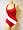 Ladies One piece Dive Nylon Lycra T-Back Swimsuit - Shelf bra, Small