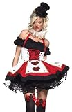 Sexy Halloween Costumes Queen Of Hearts Theme Pretty Playing Card Circus Party Dress Costume