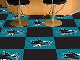 FANMATS 10678 San Jose Sharks Team Carpet Tiles