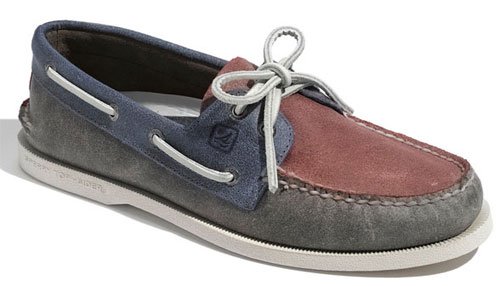 Sperry Top Sider A/O 2 Eye Salt Stained Mens SZ 10.5 Brown Casual Boat Shoes