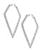 Young & The Restless ~ Ashley ~ Inside Out CZ Cubic Zirconia Diamond Triangle Shape Sterling Silver Earrings