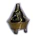 Brass Cone or Charcoal Incense Burner, 2-Piece