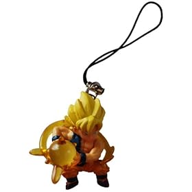  Dragon Ball Z Ripped Shirt Super Saiyan Goku Figure Phone Strap