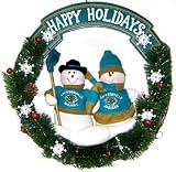 Jacksonville Jaguars 20'' Team Snowman Wreath