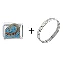 Roller Coaster Fun Italian Charm Bracelet