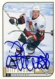 Daniel Alfredsson Autographed/Hand Signed Hockey Card (Ottawa Senators) 1998 UD Choice #144