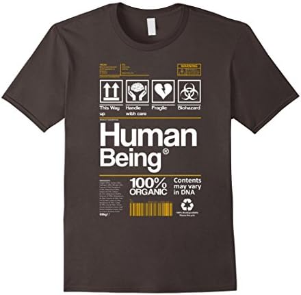 Men's Human Being T-Shirt 3XL Asphalt