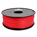 Gizmo Dorks 1.75mm ABS Filament 1kg / 2.2lb for 3D Printers, Red