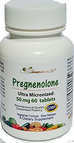 Fountain of Life Ultra Micronized Pregnenolone 50 mg 60 sr tablets