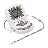 LUXLP1001DigitalCookingThermometer,AdjustableDisplayAngle,White