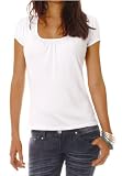T-Shirt DamenShirt Gr. 36/S 38/M Damen Stretch Top Schwarz, Weiß, Lila, Grau, Braun ...