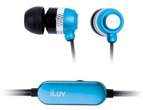 iLuv (アイラブ) i353BLU カナル型ボリュームコントロール付きステレオイヤホン ブルー