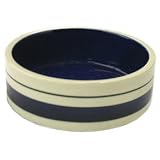 8.5 in. Ceramic Crock Dish with Stripes (8.5 in. )