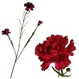 Review i-koncepts Ltd  / Triple Stem Carnation - Deep Red - Artificial Flower