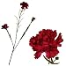 Outdoor Living : Triple Stem Carnation - Deep Red - Artificial Flower