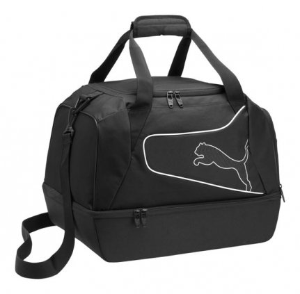 PUMA Uni Sporttasche PowerCat 5.12 Football, black-white, UA, 40 liters, 070138 01