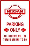NISSAN PARKING ONLY car novelty street sign