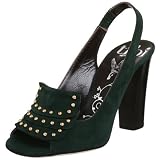 Tibi Women's Brigitte Slingback,Green Suede,6 M US