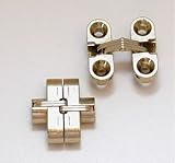 SOSS Invisible Hinge 1 11/16" Light Duty (Pair) Satin Brass 180 Degrees