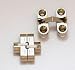 SOSS Invisible Hinge 1 3/4" Light Duty (Pair) Satin Brass 180 Degrees