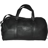 NHL Boston Bruins Black Leather Corey Duffel Bag