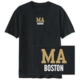 T-SHIRT BLACK " POSTAL USA BOSTON " MASSACHUSETTS Large