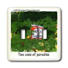 Londons Times Funny Society Cartoons - Two Cans Of Paradise - Light Switch Covers - double toggle switch