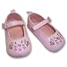 Infant Toddler Girl's Light Pink Mary Jane Shoe with Flower Embriodery
