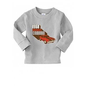 Camaro - Vintage 68 - Black Toddler Long Sleeve Tee