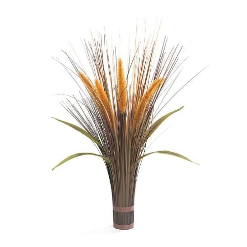 Silk Cattail Floral Arrangement Artificial Mixed Flower