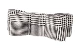 L. Erickson USA Wide Couture Bow Barrette Euro Houndstooth