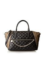 Borbonese Bolso asa de mano (Negro / Marrón)