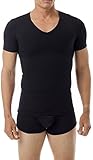 Underworks Cotton Concealer Compression V-neck T-shirt 3-pack Top