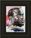 St. Louis Rams Framed Marshall Faulk St. Louis Rams Print By Michael Mellett -