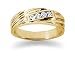 0.12 ctw. Woman's Round Diamond Wedding Band in 14K Yellow Gold
