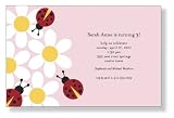 Ladybug Daisies Invitations