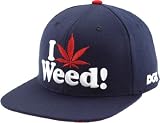 DGK I Love Weed Hat Adjustable Navy Snap-Back