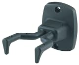 K-M 16240 Gitarren-Wandhalter Schwarz, fuer alle Gitarren