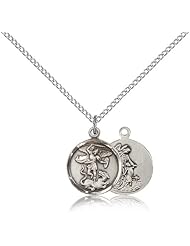 Sterling Silver St. Michael the Archangel Pendant
